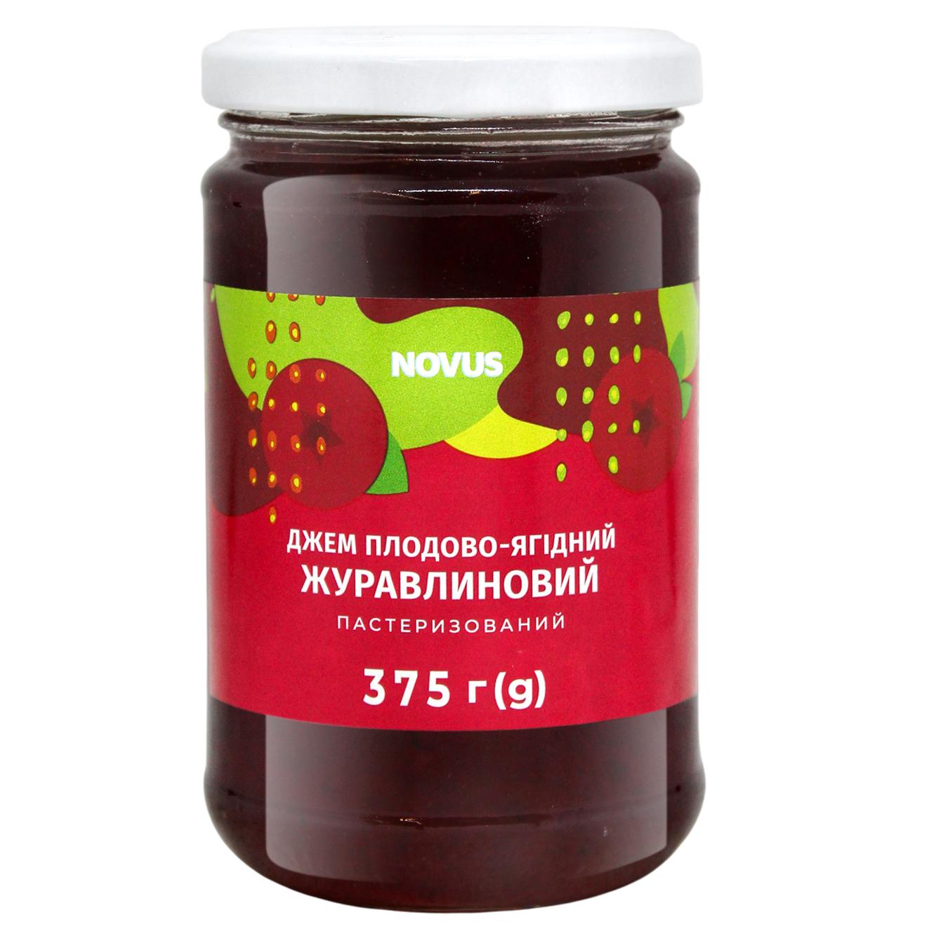 Джем Novus Журавлина 375г — фото продукту