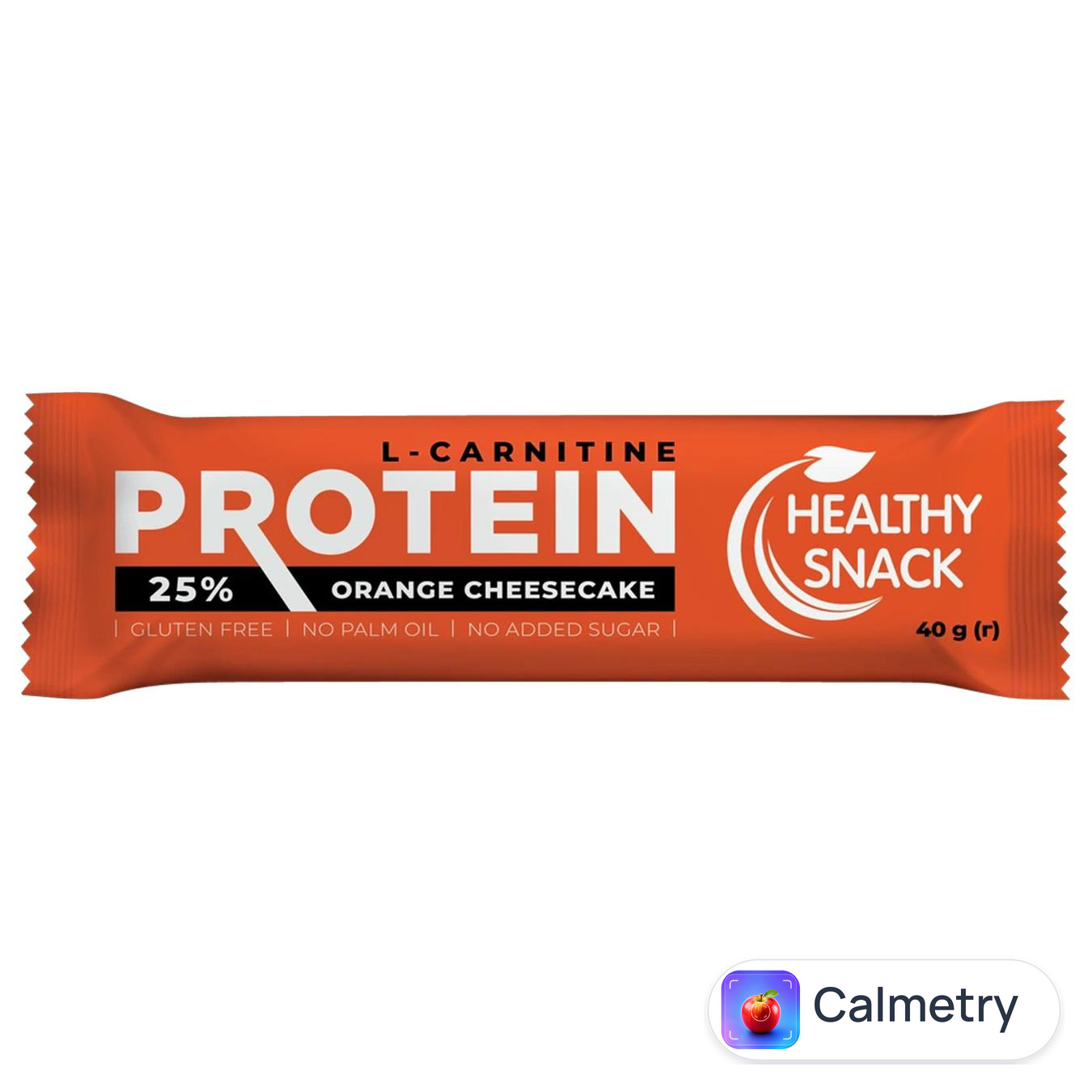 Батончик протеїновий Healthy Snack з карнітином апельсинового чизкейку глазурований 40г