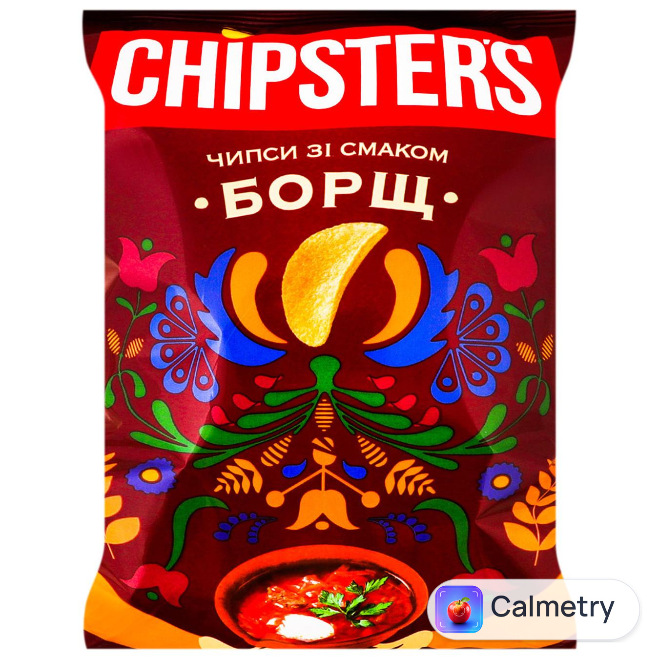 Чипси Chipster's зі смаком борщу 100г — фото продукту