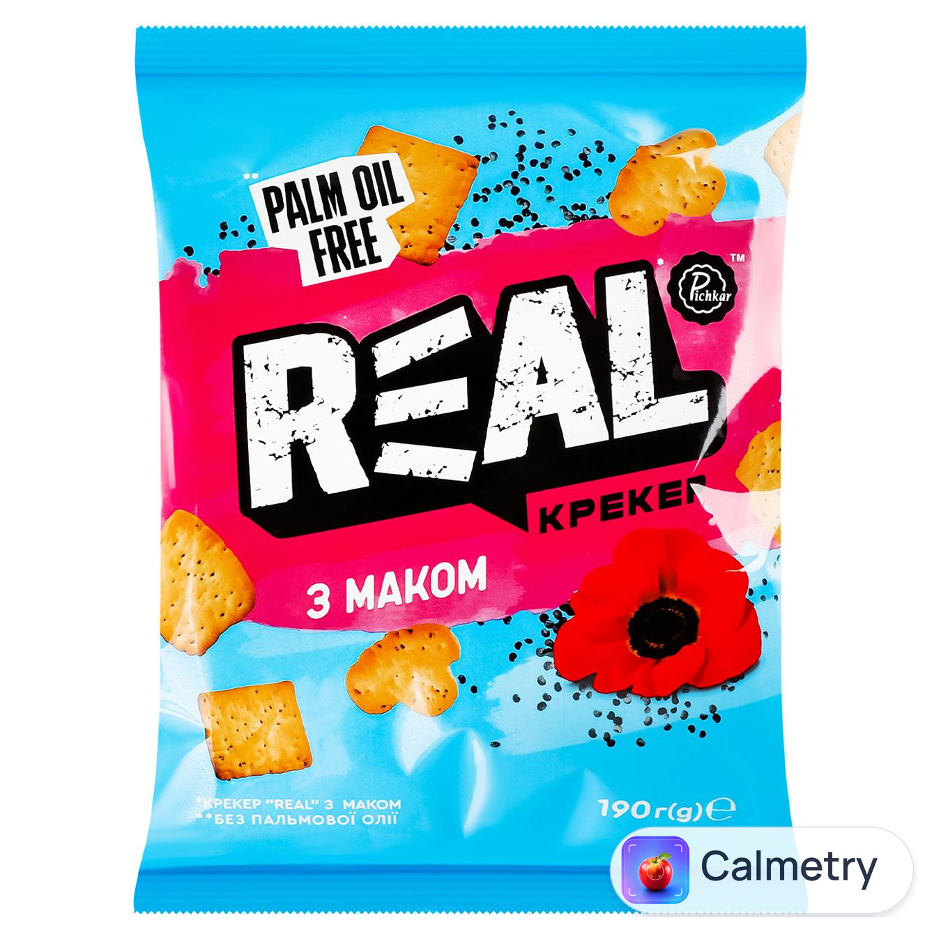 Крекер Pichkar Real з маком 190г — фото продукту