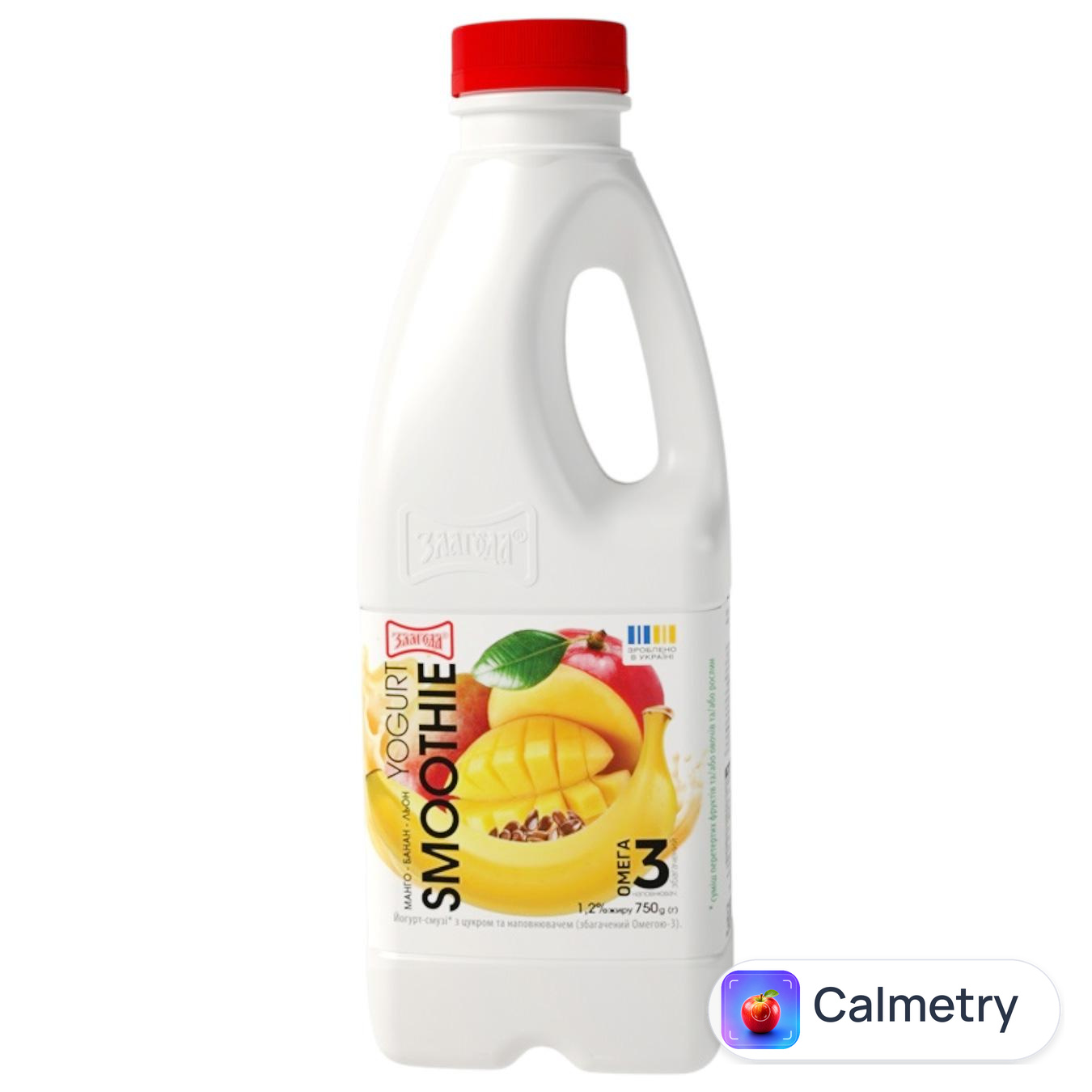 Йогурт Злагода Smoothie Манго-банан-льон 1,2% 750г