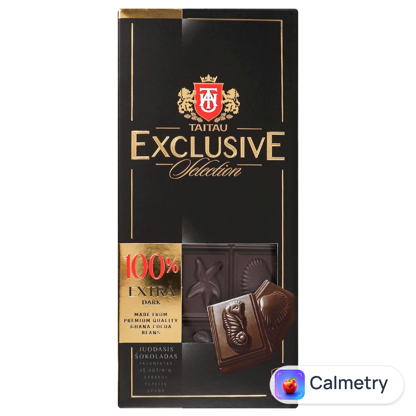 Шоколад чорний Tai Tau Exclusive 100% 90г