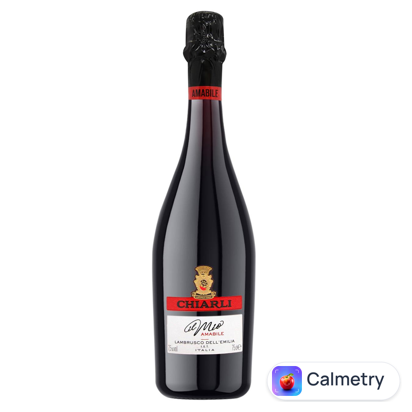 Вино ігристе Chiarli Lambrusco Rosso червоне напівсолодке 7,5% 0,75л