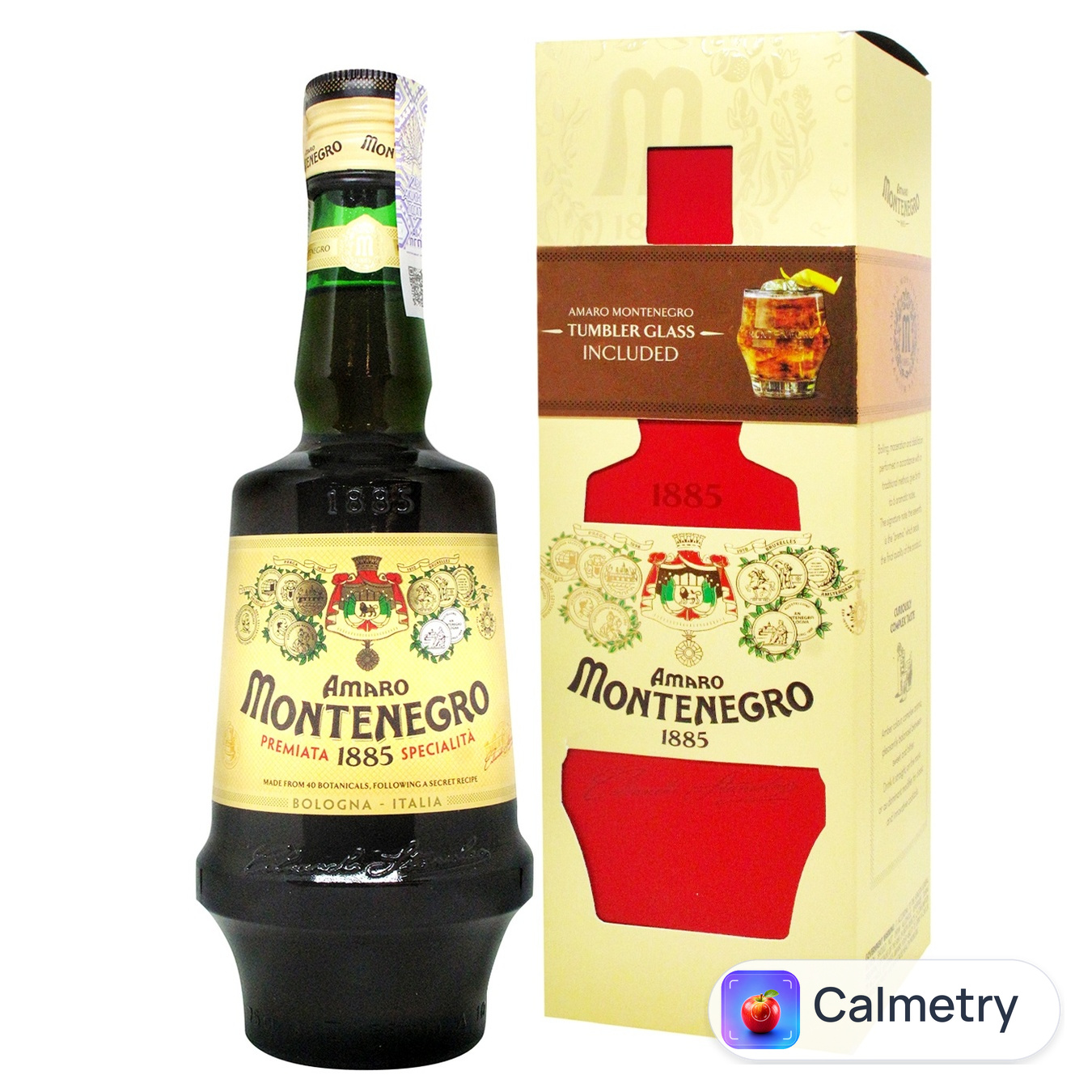 Набір Бітер Amaro Montenegro 23% 0,75л + склянка
