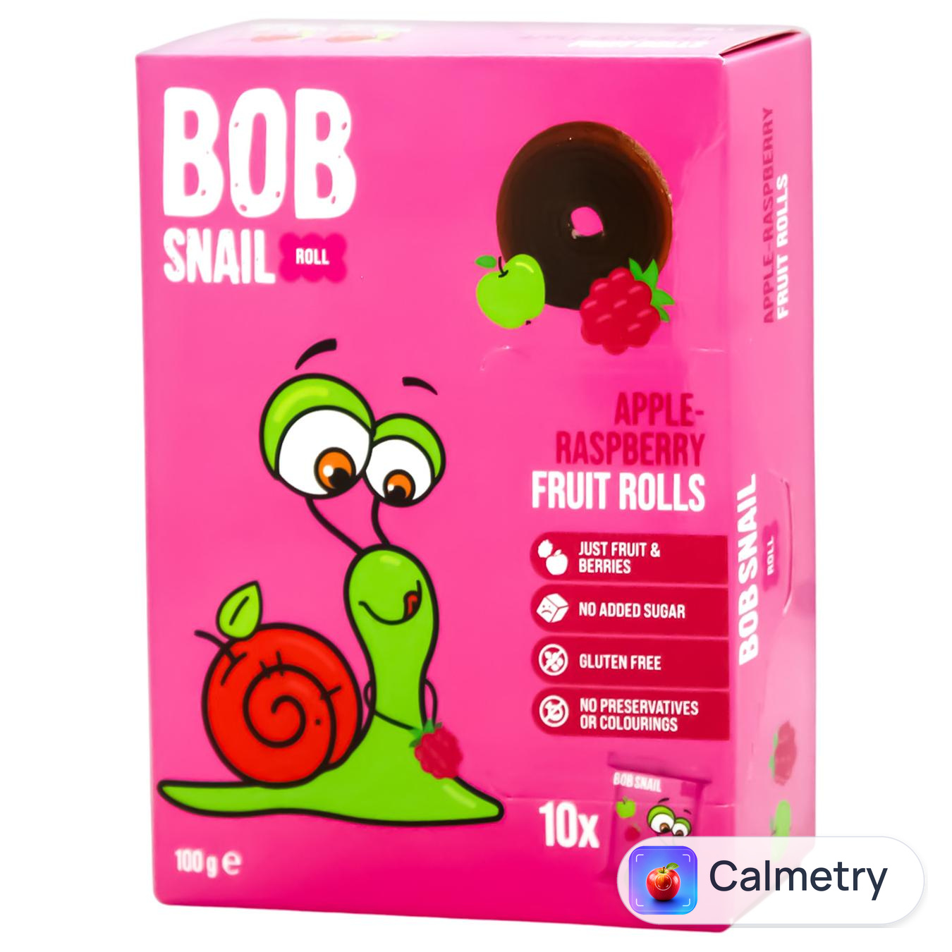 Цукерки Bob Snail яблучно-малинові 100г