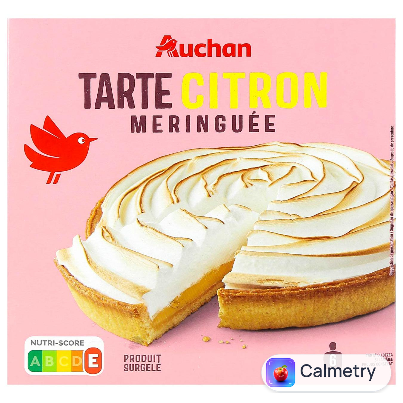 Пиріг Auchan Ммм! Лимонний заморожений 480г