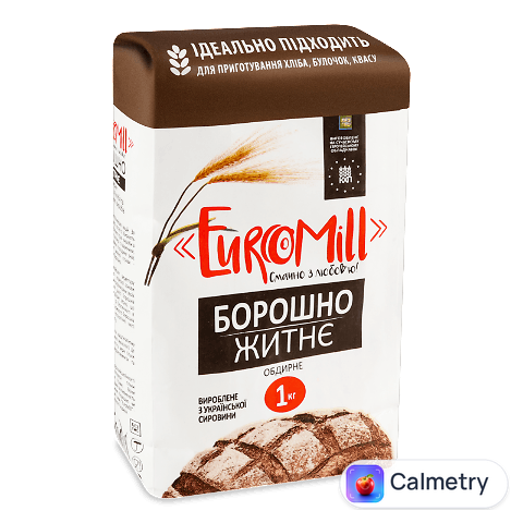 Борошно EuroMill житнє обдирне, 1кг