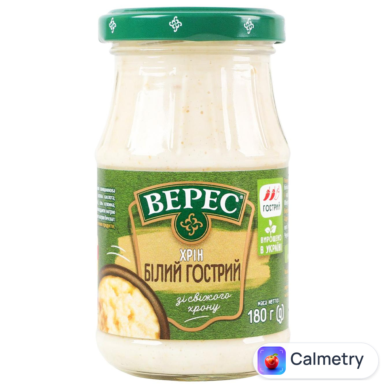 Хрін Верес білий гострий 180г