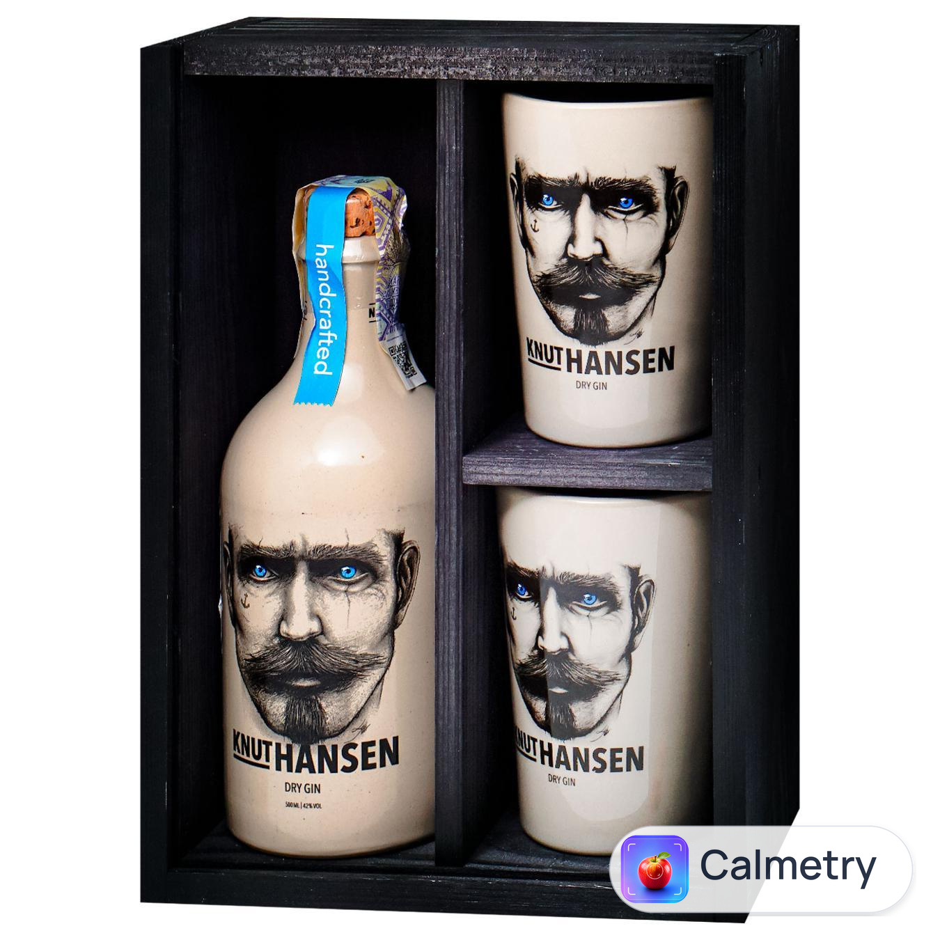 Джин Knut Hansen Dry 0,5л 42% з 2 склянками