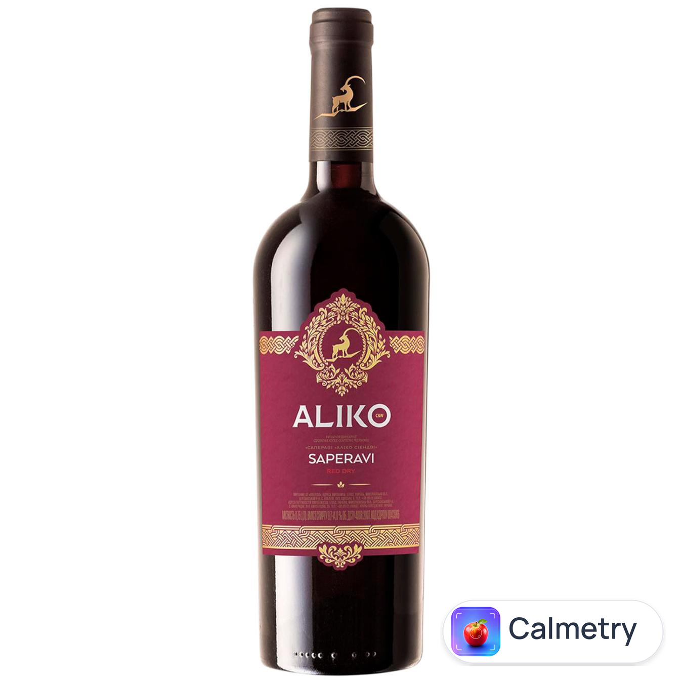 Вино Aliko C&W Сапераві червоне сухе 9,7-14% 0,75л — фото продукту