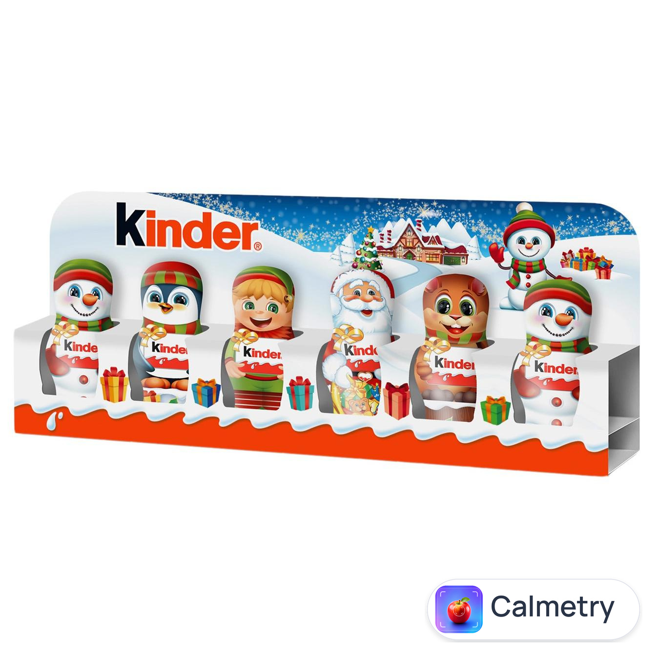 Фігурки шоколадні Kinder молочний шоколад 6шт 90г