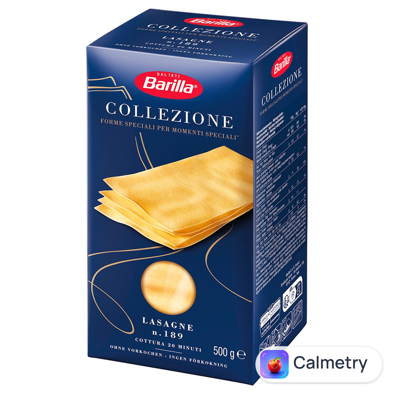 Макаронні вироби Barilla лазанья 500г — фото продукту