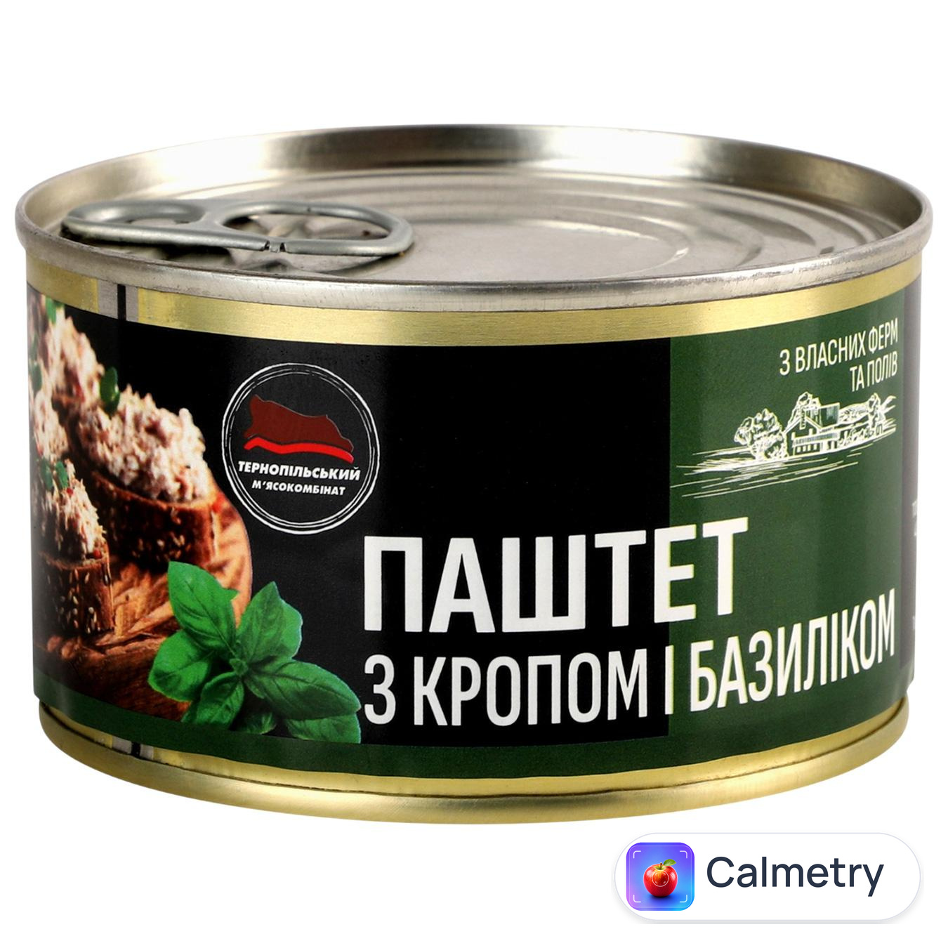 Паштет Тернопільський М'ясокомбінат з кропом і базиліком 225г