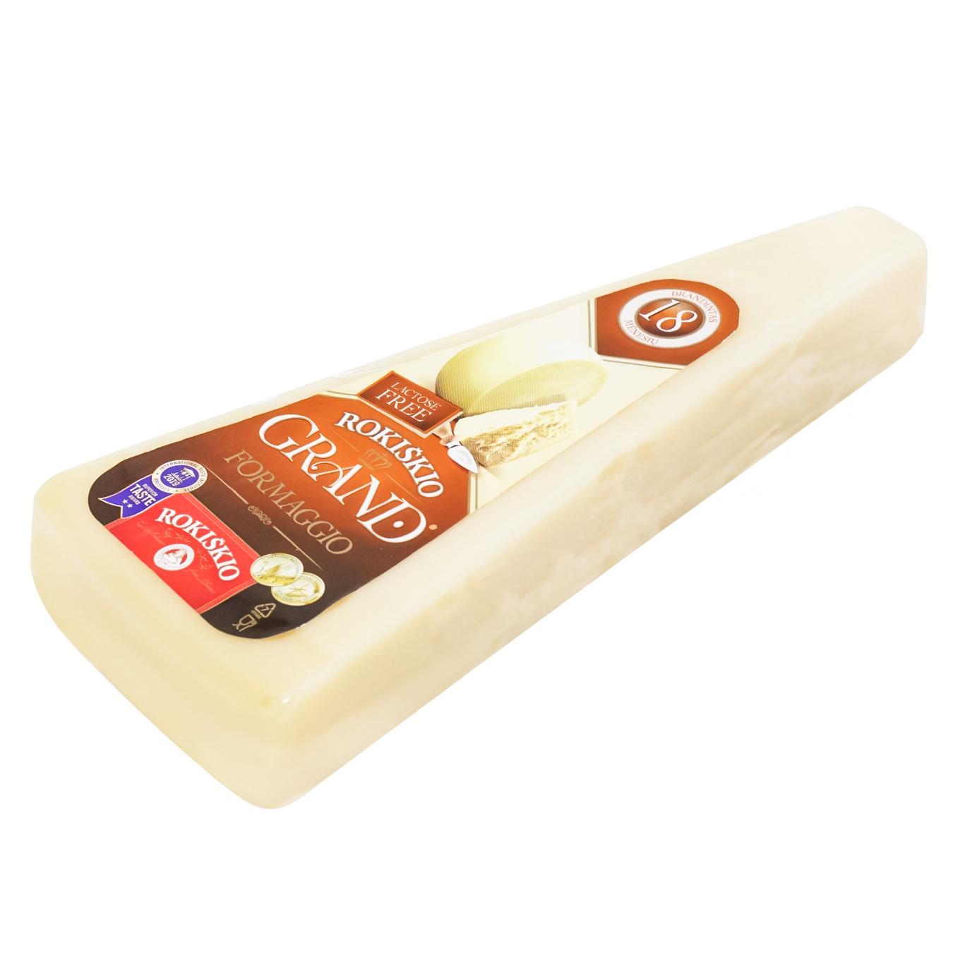 Сир Rokiskio Grand 18 місяців 37% 180г — фото продукту
