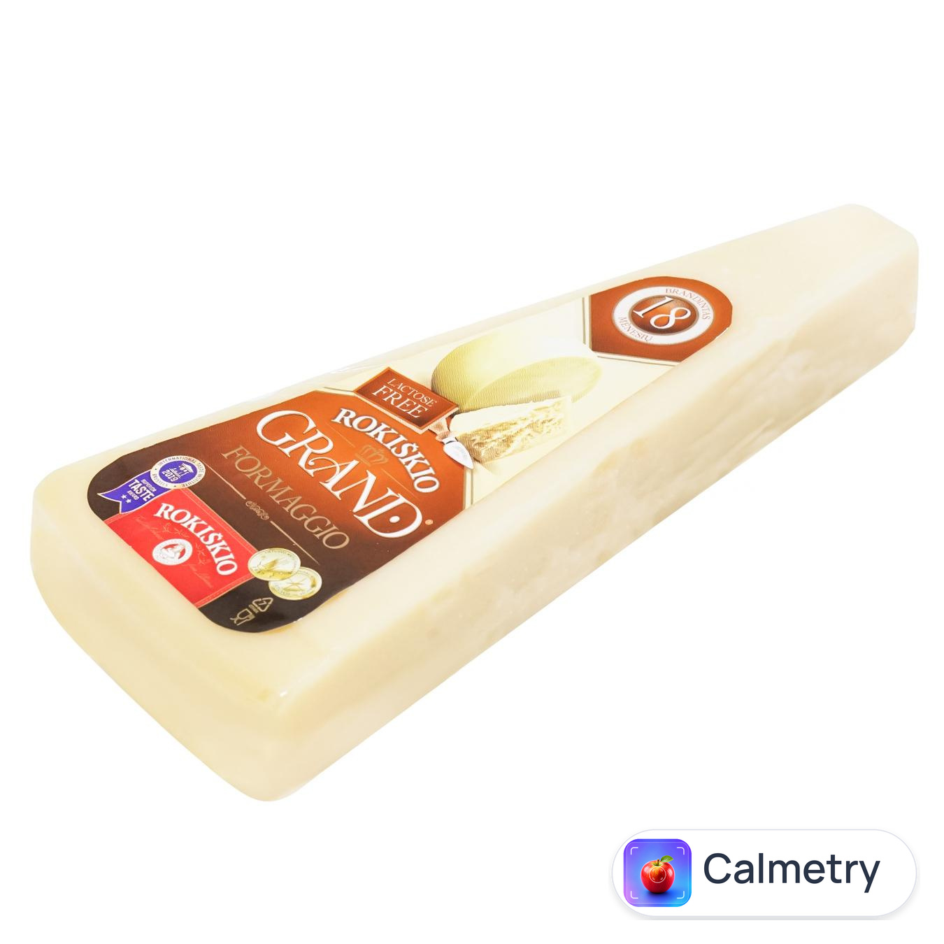 Сир Rokiskio Grand 18 місяців 37% 180г — фото продукту