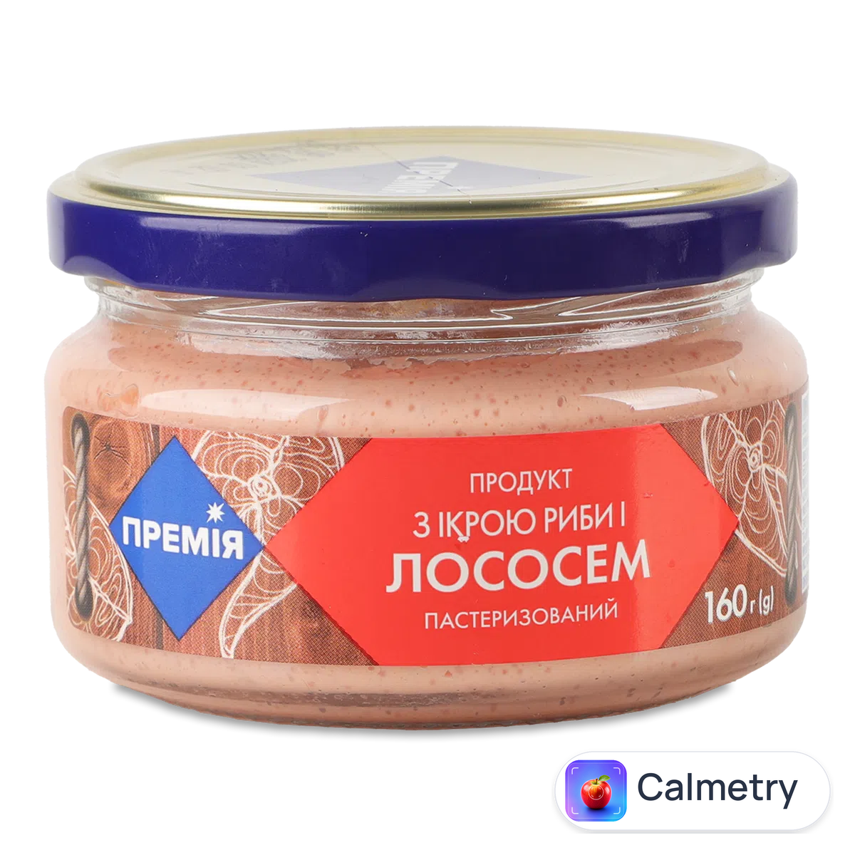 Продукт «Премія»® з ікрою риби і лососем пастеризований 160г