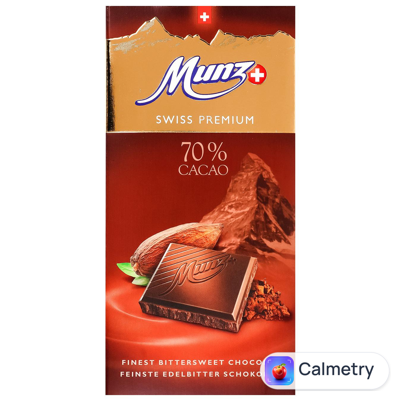 Шоколад чорний Munz 70% 100г