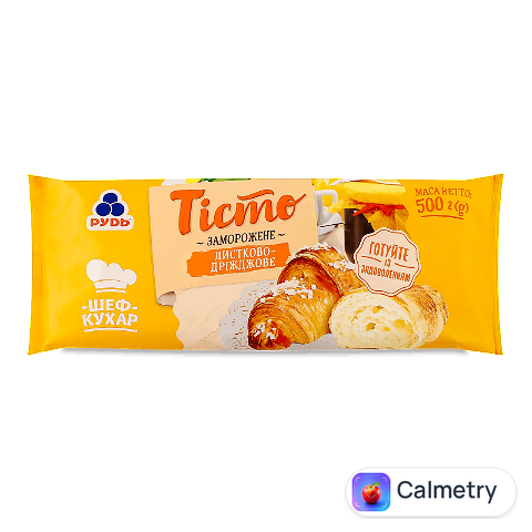 Тісто «Рудь» листково-дріжджове, 500г