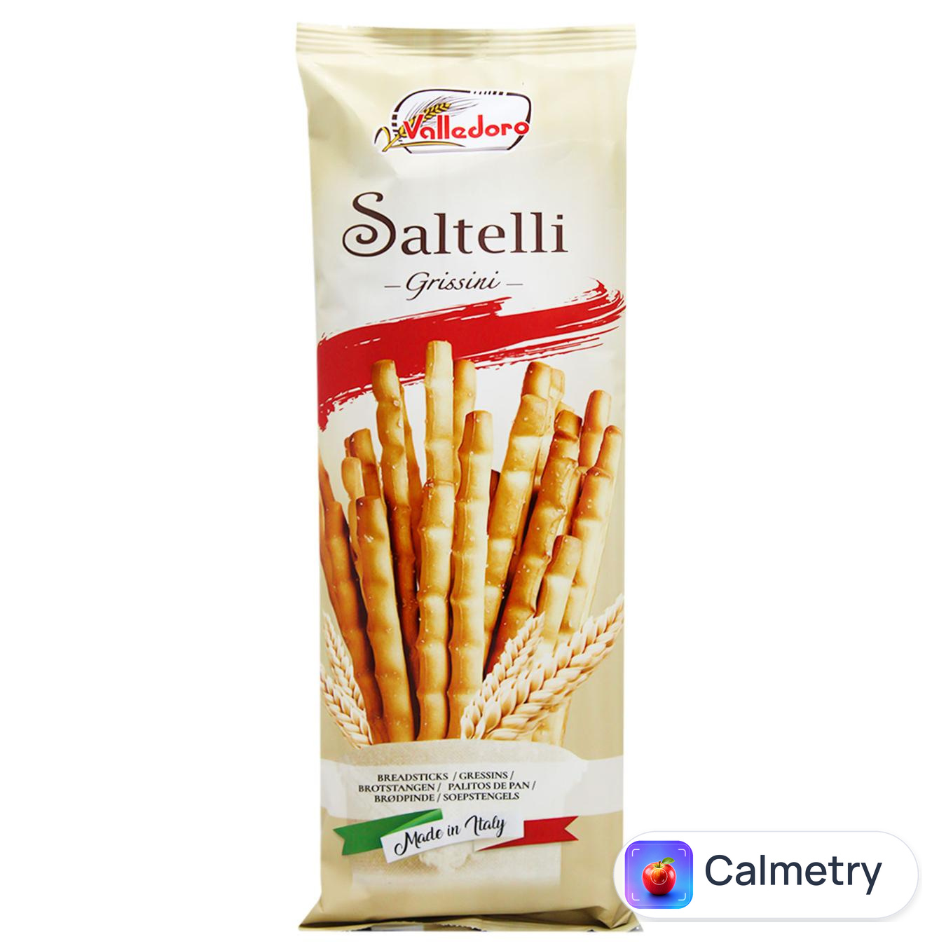 Палички хлібні Valledoro Гріссіні Saltelli 100г — фото продукту
