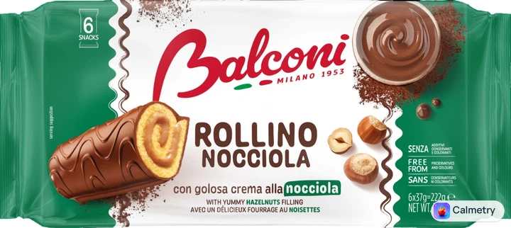 Мінірулети Balconi з горіхом 222 г