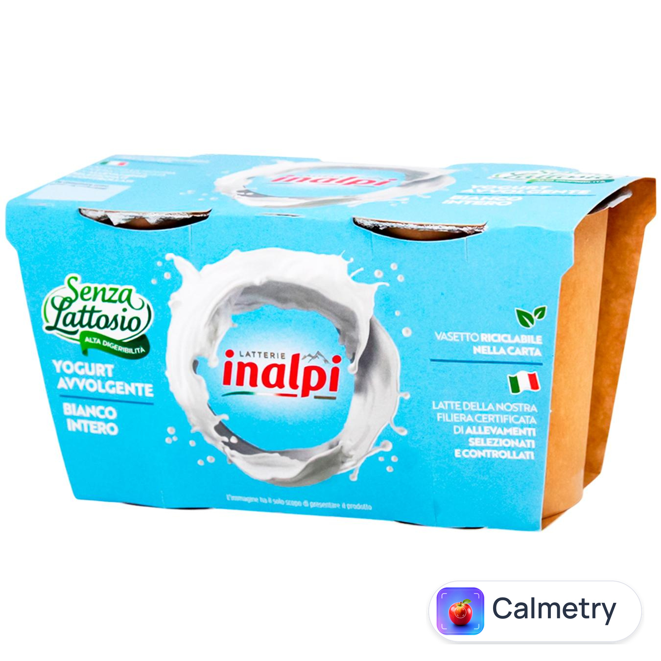 Йогурт Inalpi цільний безлактозний 250г