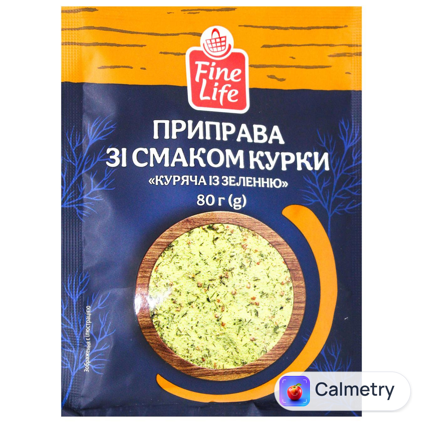 Приправа Fine Life Куряча із зеленню зі смаком курки 80г