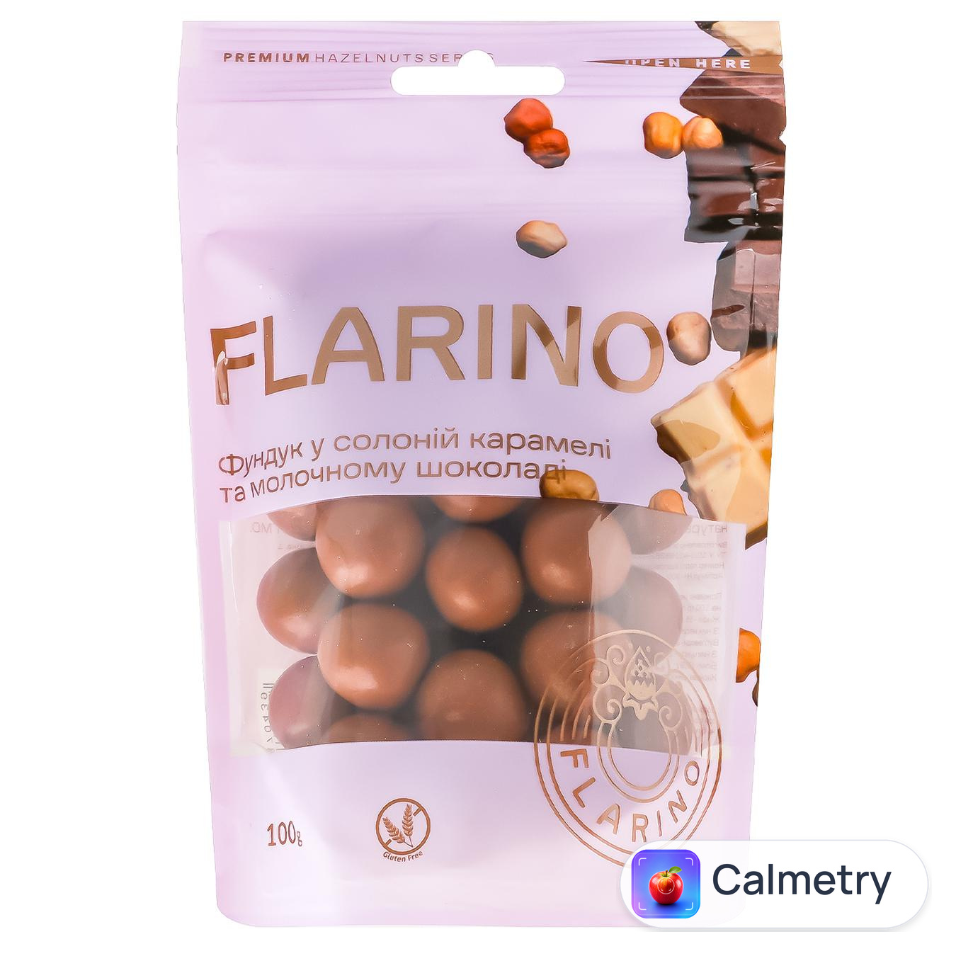 Фундук Flarino у солоній карамелі та молочному шоколаді 100г