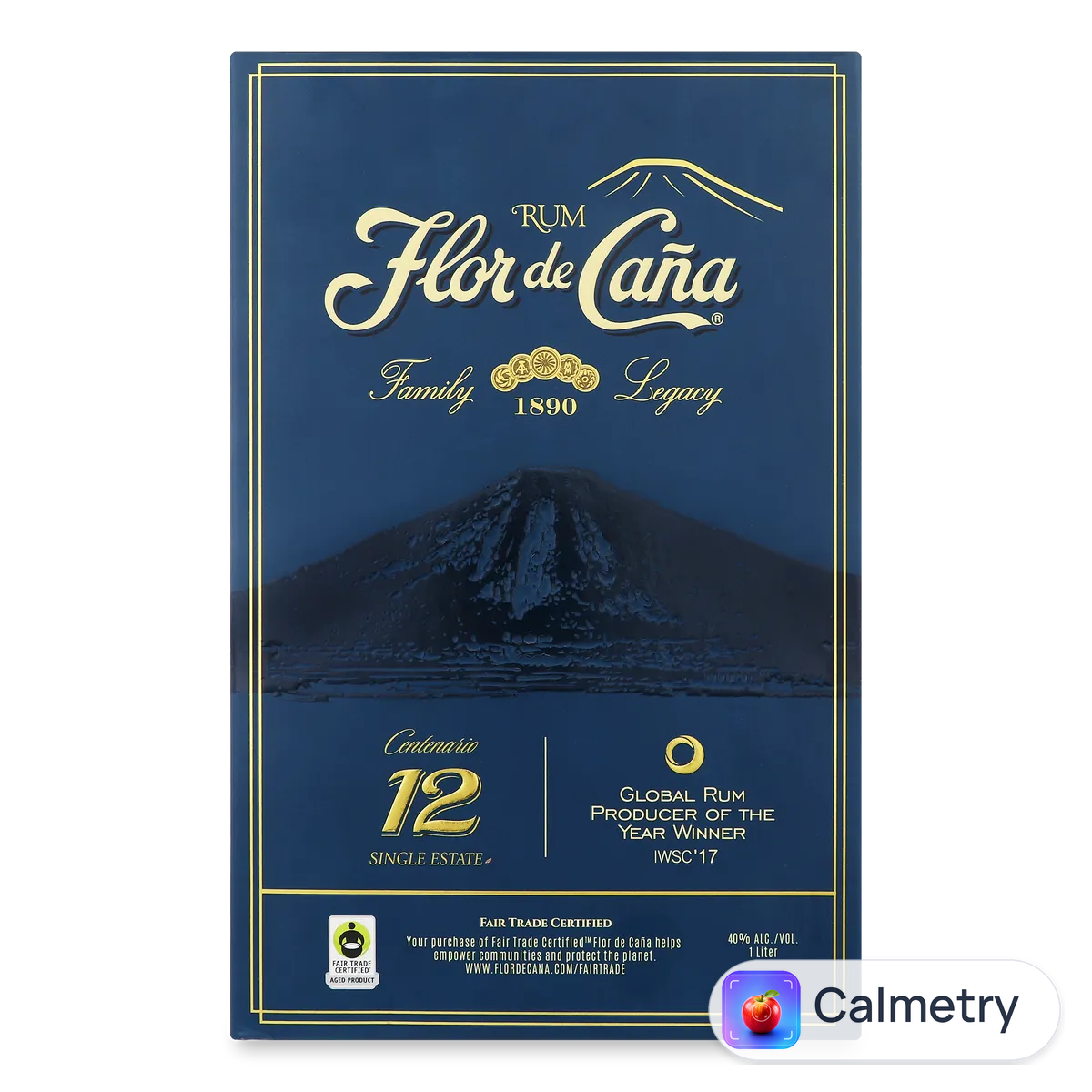 Ром Flor de Cana Centenario 12 років в коробці 1л