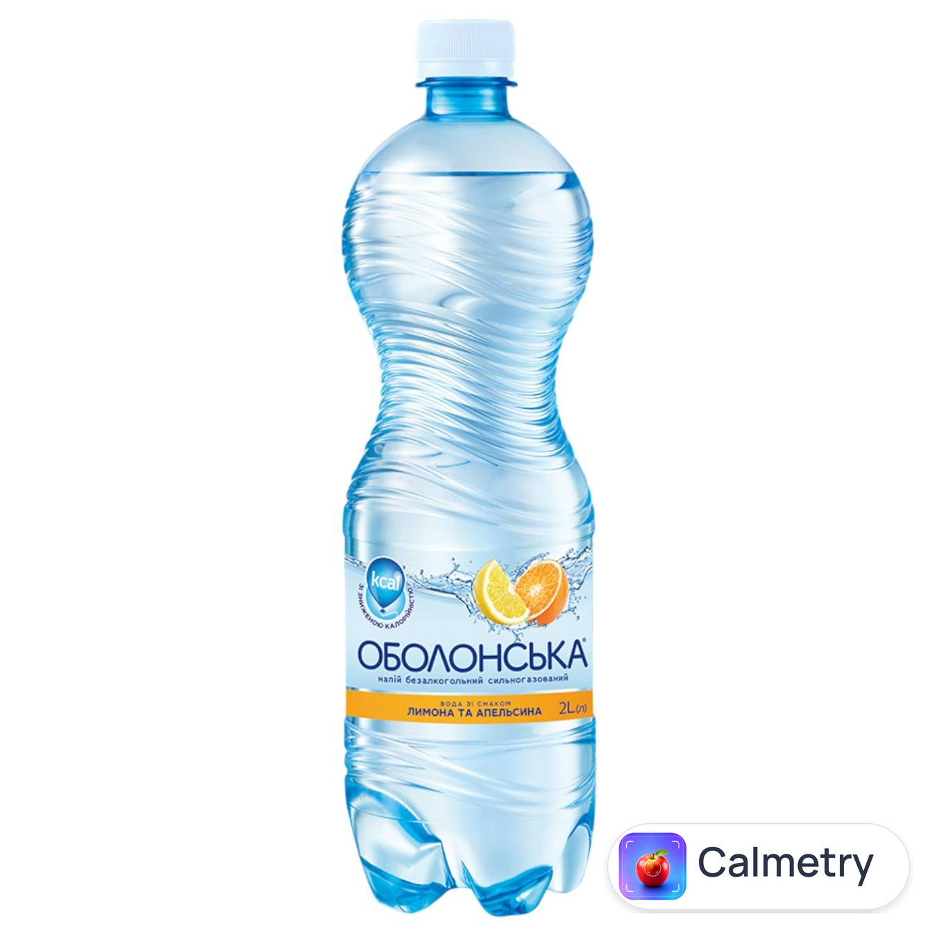 Вода мінеральна Оболонська Лимон-Апельсин сильногазована 2л