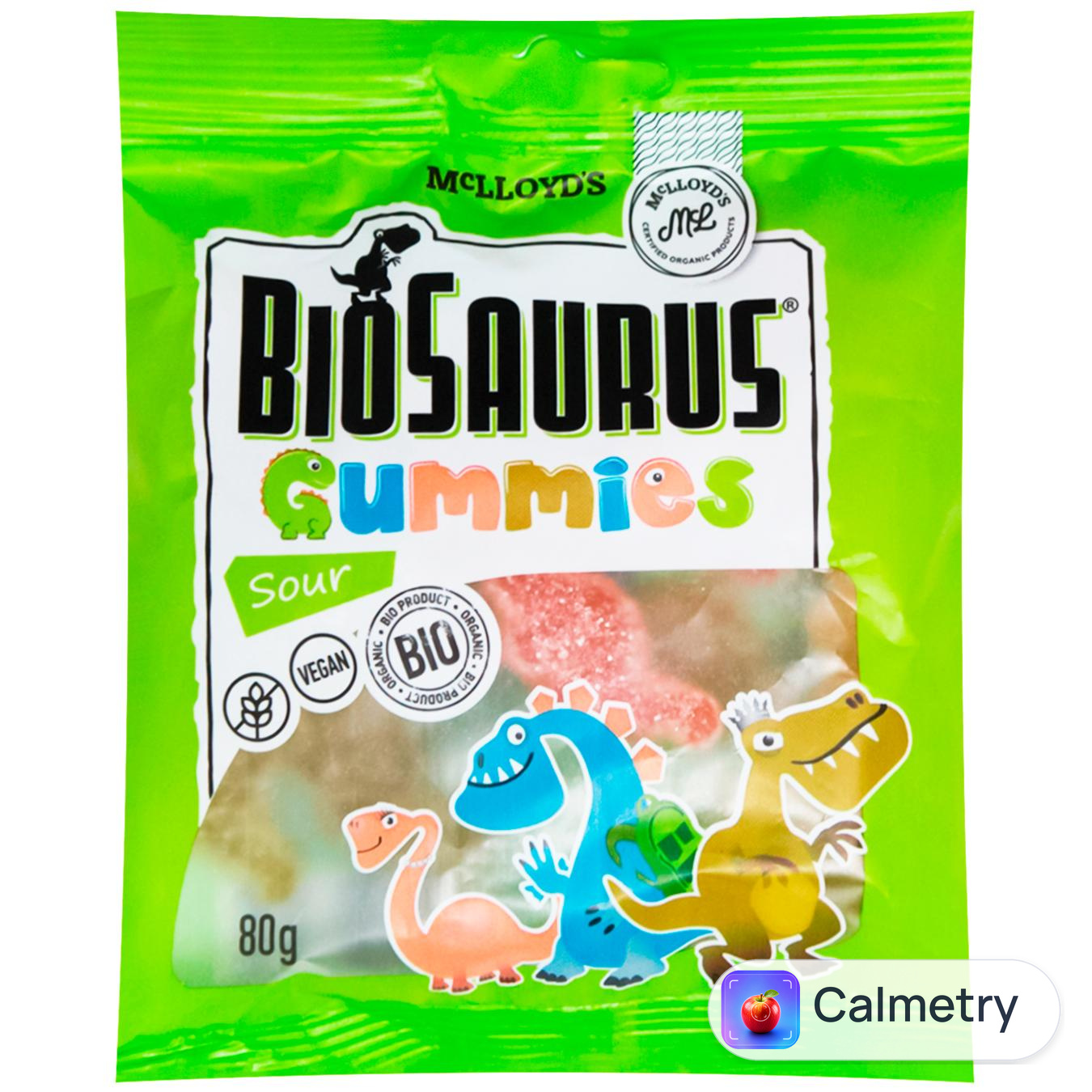 Цукерки BioSaurus Динозаврики з кислинкою жувальні 80г