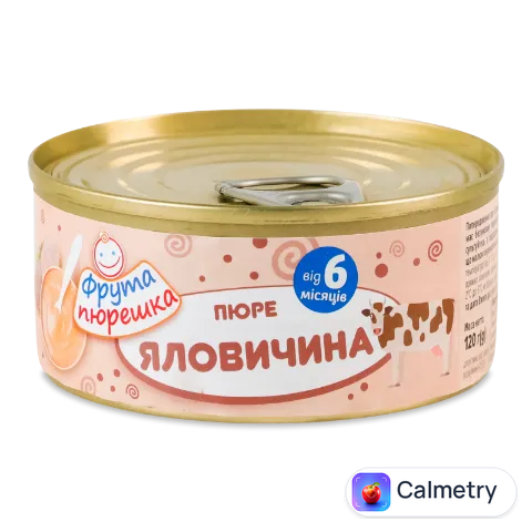 Пюре «Фрута пюрешка» яловичина