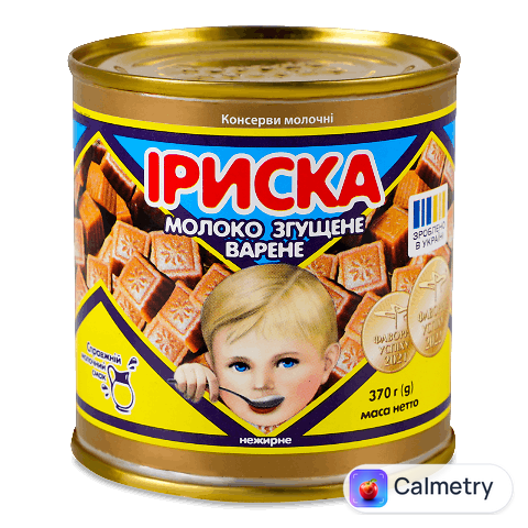 Молоко згущене «Первомайський МКК» «Іриска» варене з/б, 370г