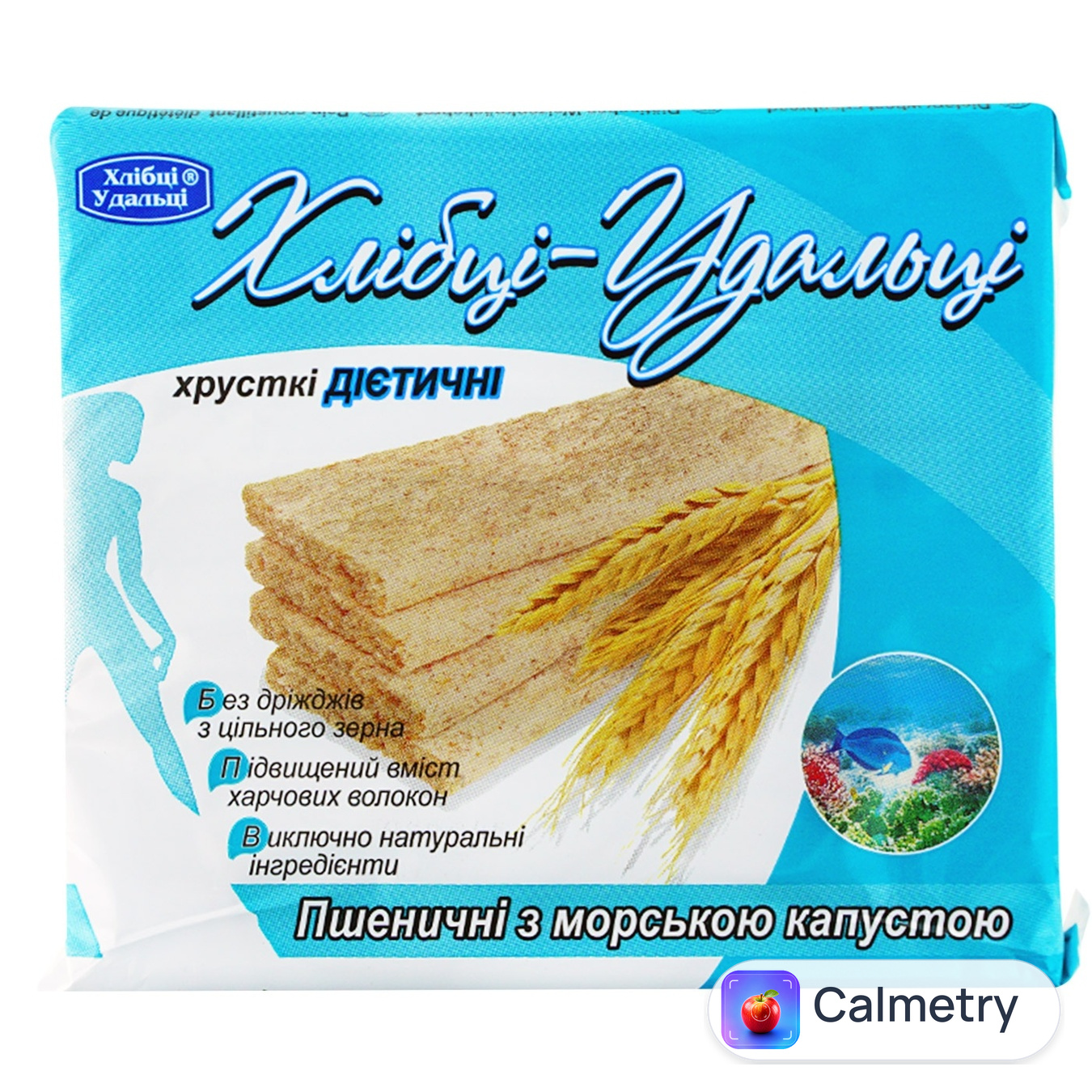 Хлібці Удальці пшеничні з морською капустою хрусткі дієтичні 100г