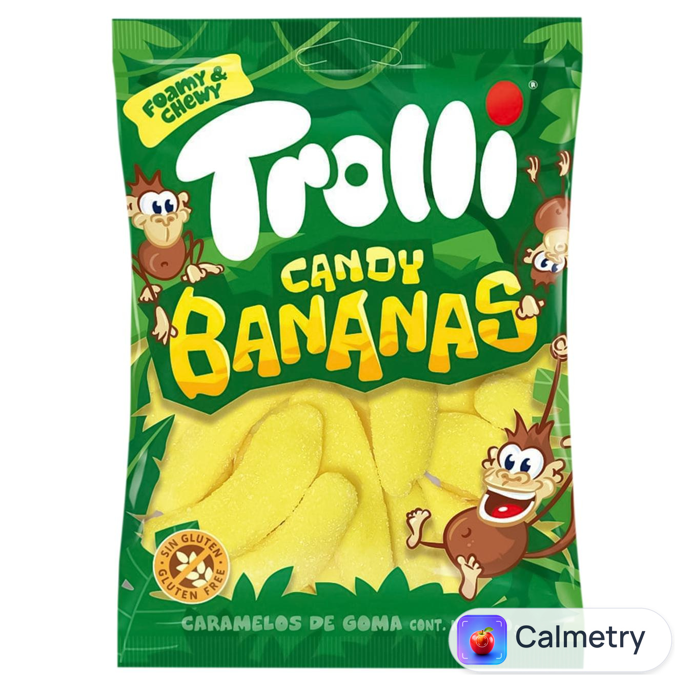 Цукерки Trolli Банани жувальні 100г — фото продукту