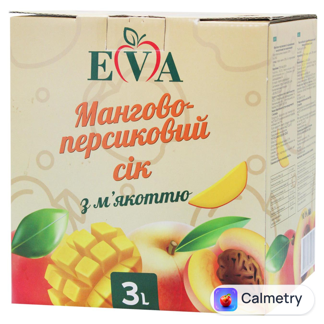 Сік Eva мангово-персиковий 3л — фото продукту