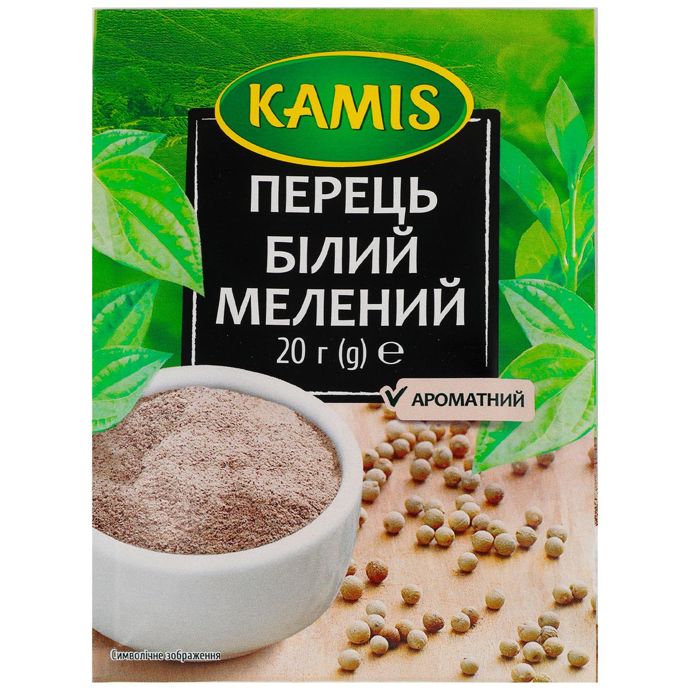 Перець Kamis білий мелений 20г — фото продукту