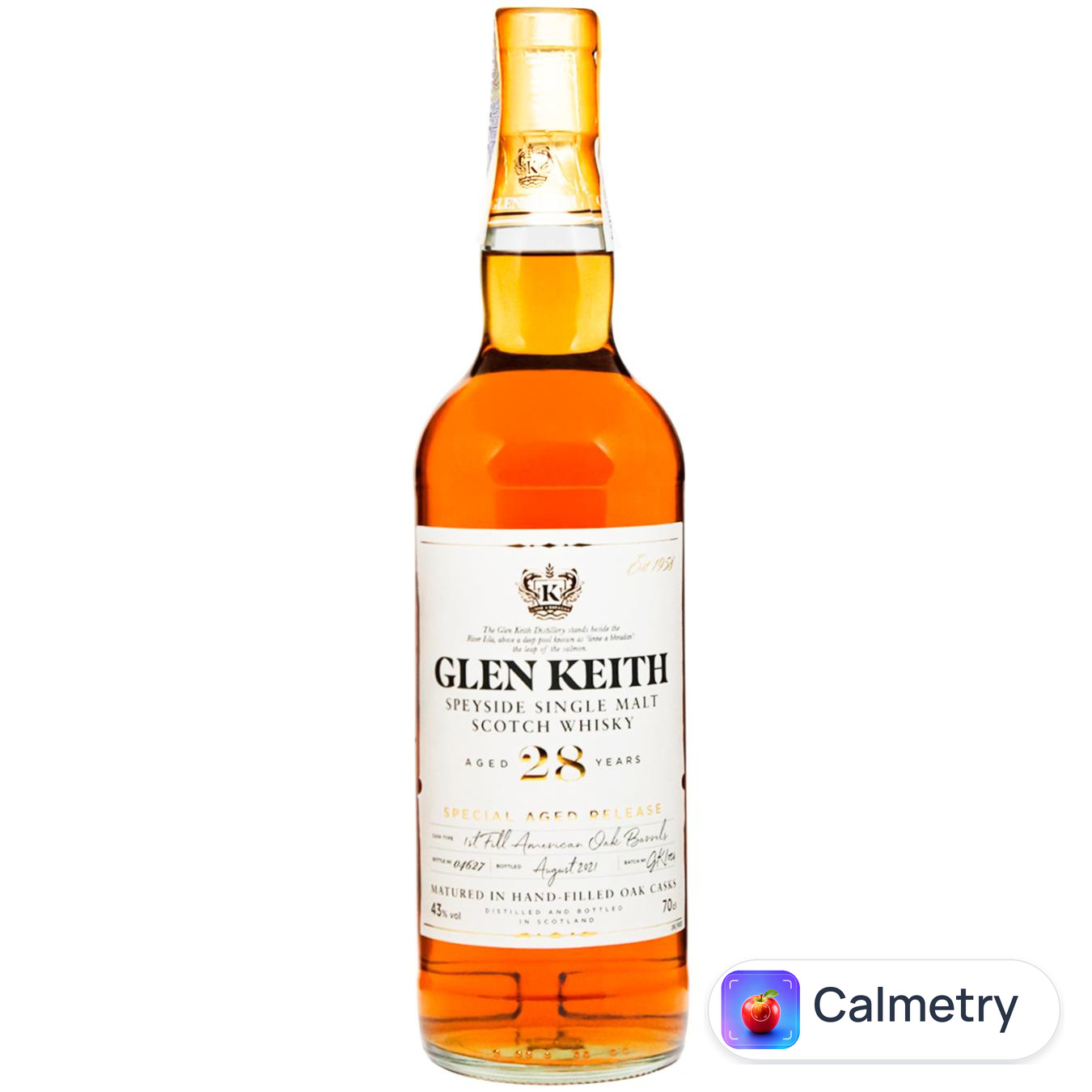 Віскі Glen Keith 28 років 43% 0,7л
