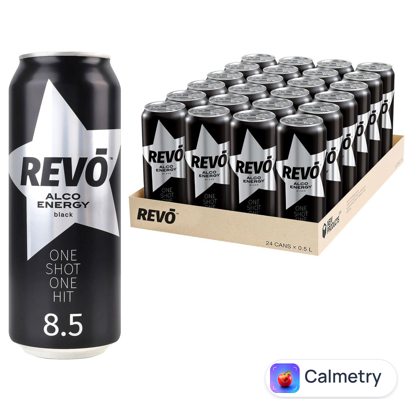 Напій слабоалкогольний Revo енергетичний 8,5% 0,5л 24шт