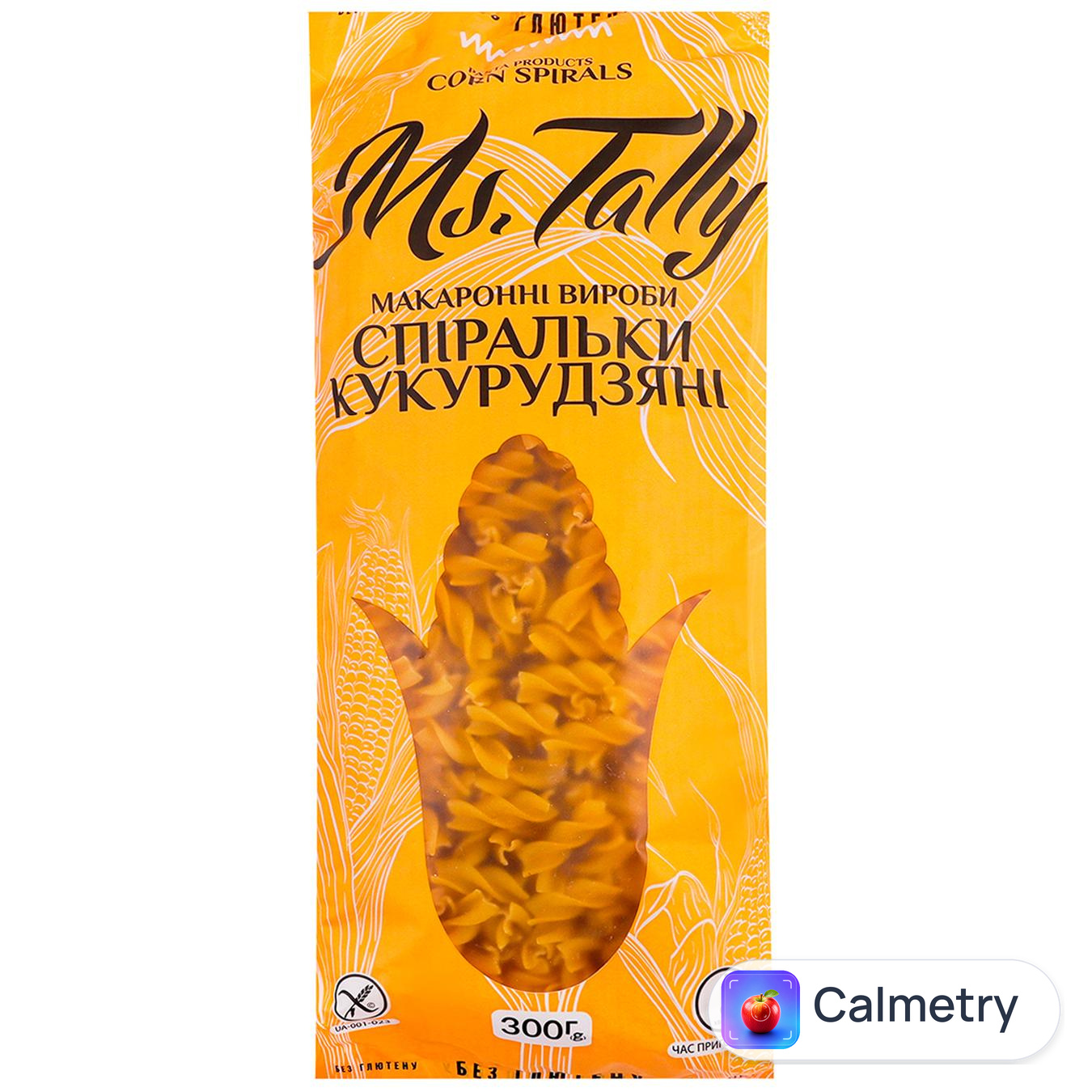 Макаронні вироби Ms.Tally Cпіральки кукурудзяні без глютену 300г