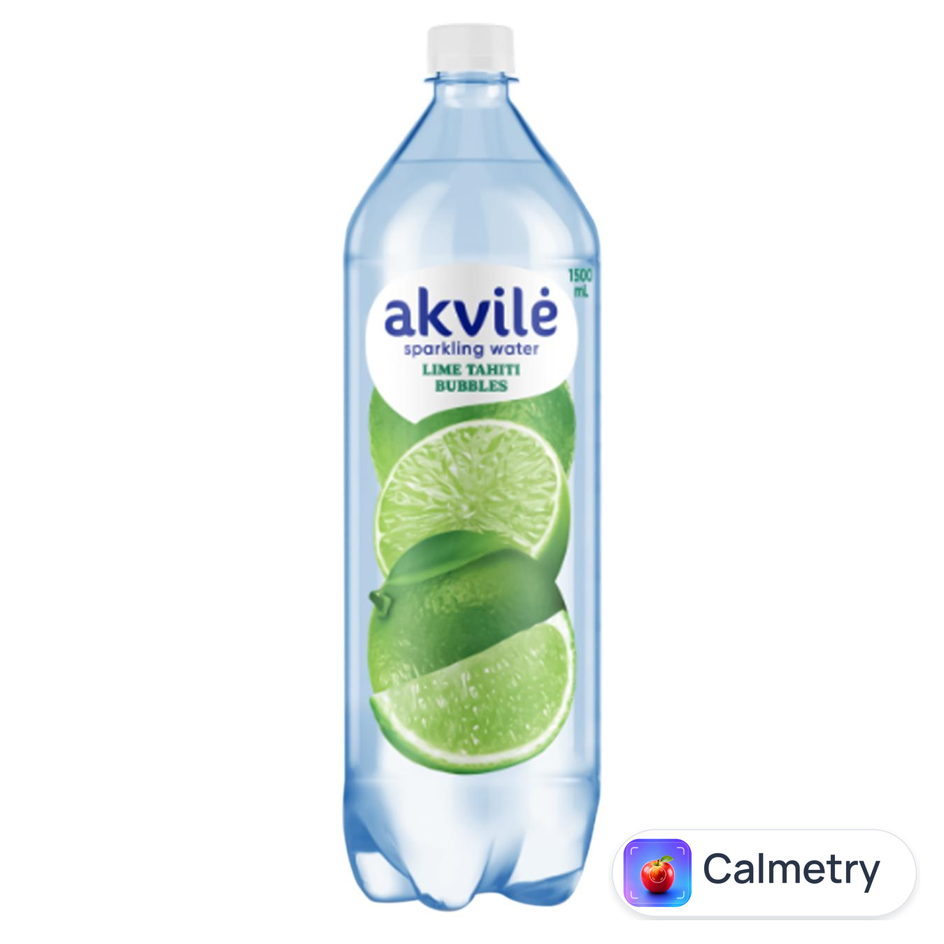 Вода мінеральна Akvile лайм слабогазована 1,5л