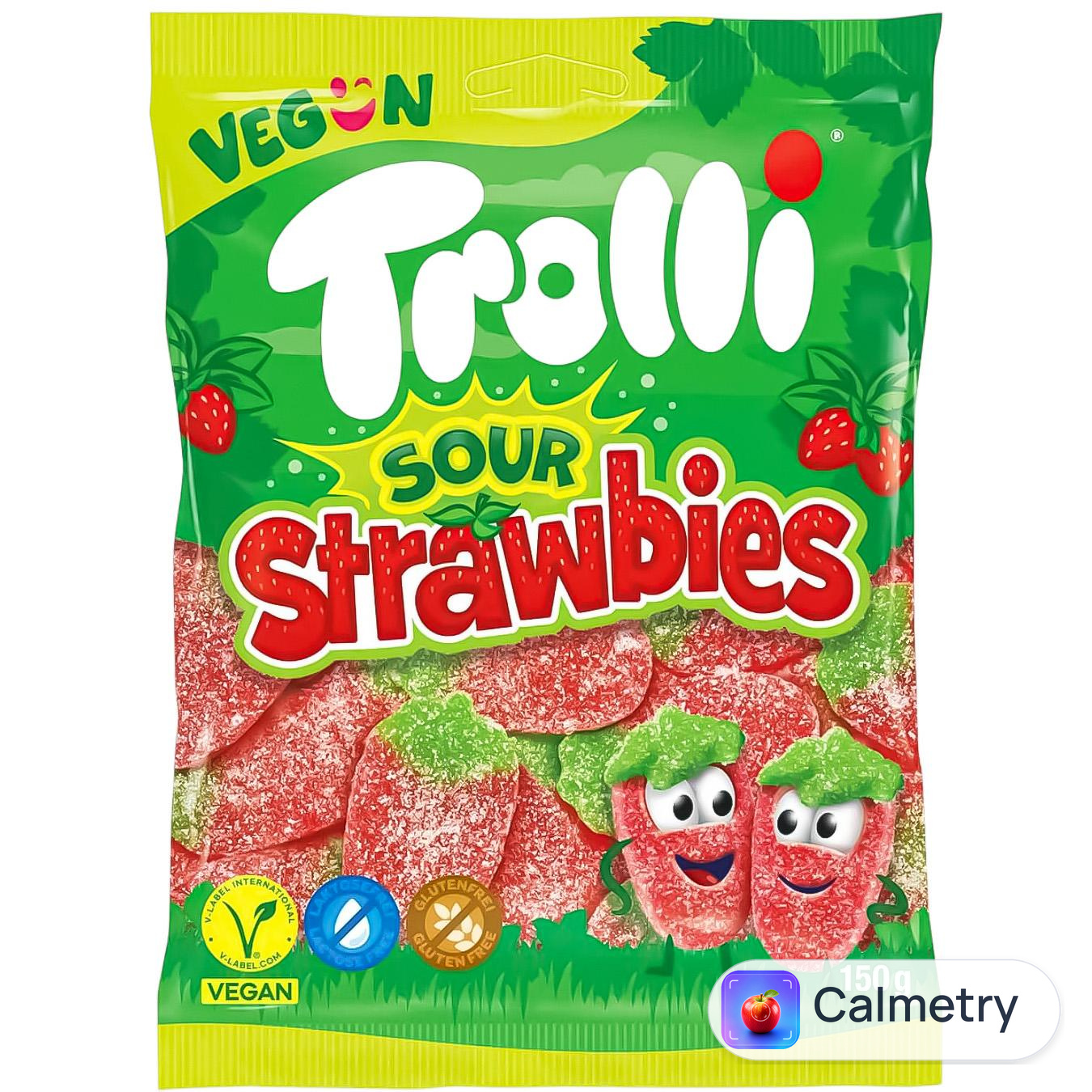 Цукерки Trolli Sour Strawbies желейні 150г