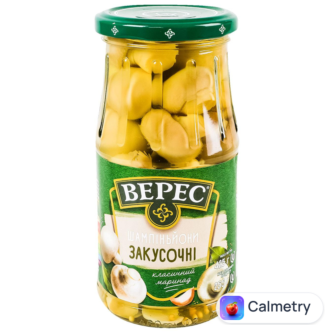 Шампіньйони Верес Закусочні 425г — фото продукту