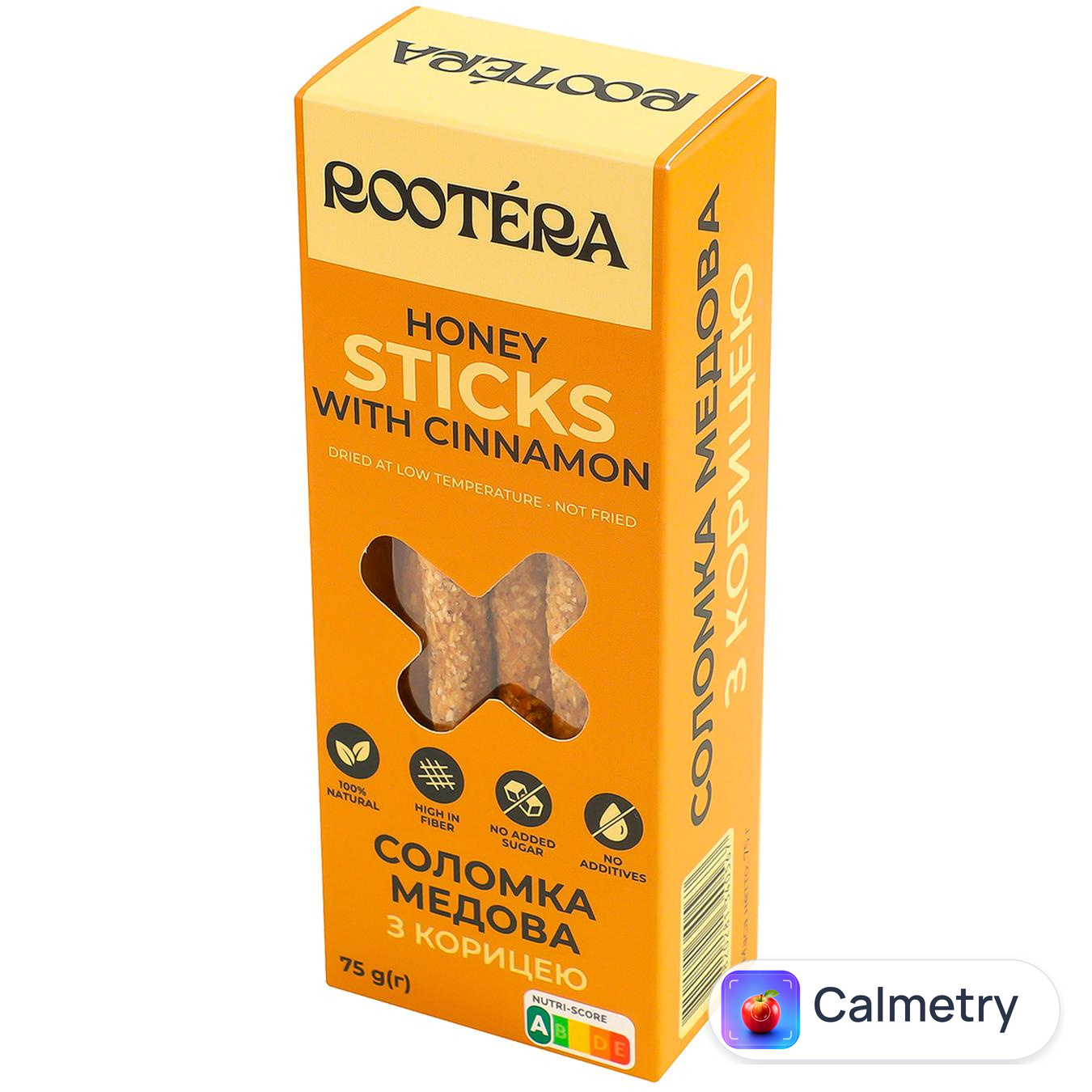 Соломка Rootera медова з корицею 75г