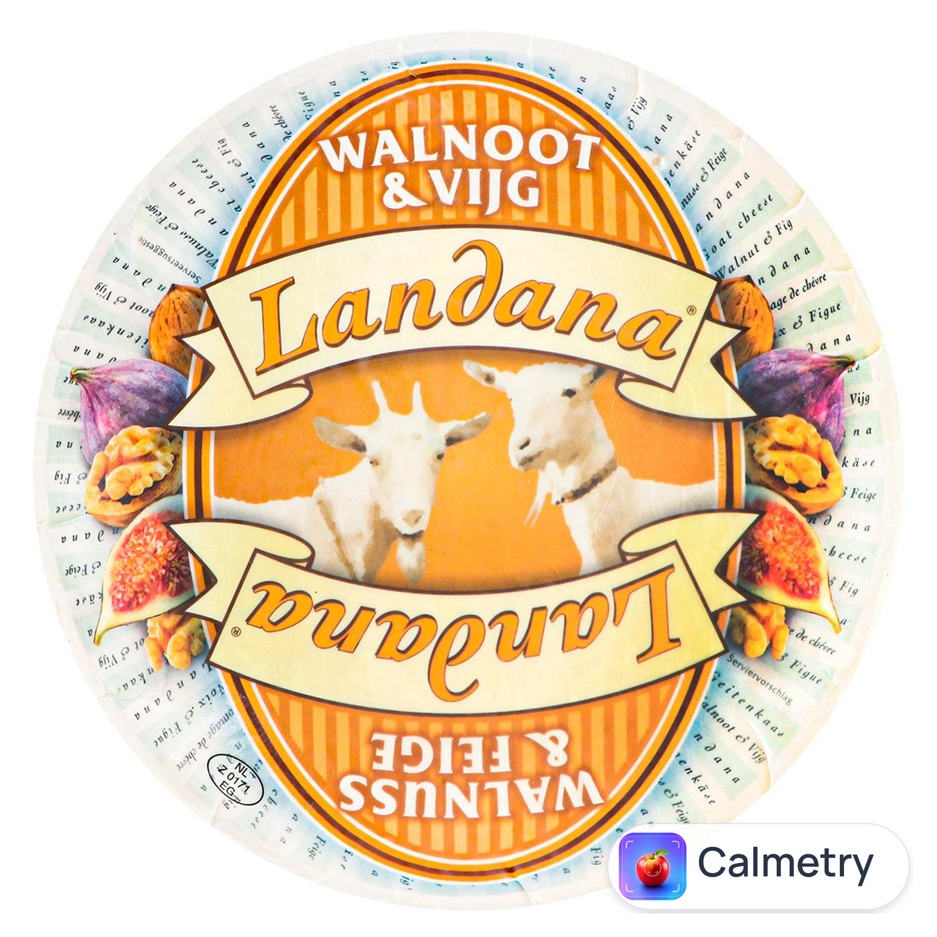 Сир козячий Landana з вольским горіхом та інжиром 50%