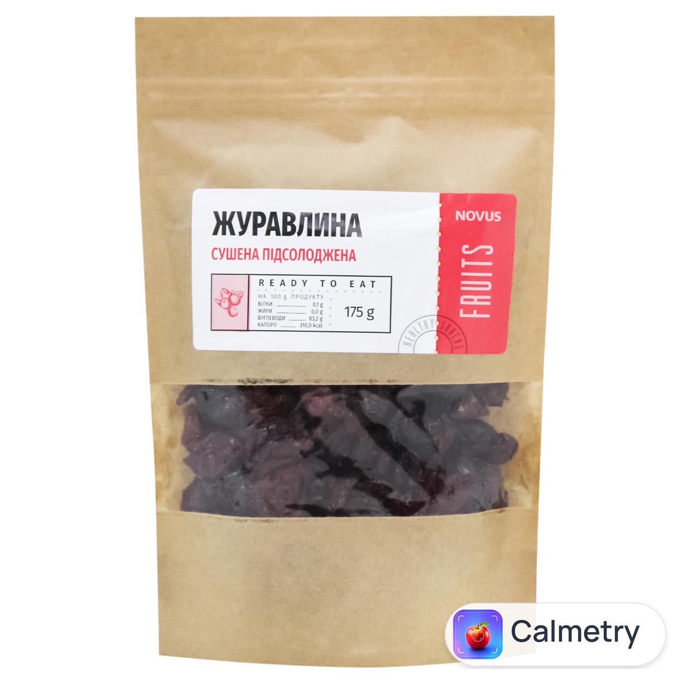Журавлина Novus сушена підсолоджена 175г