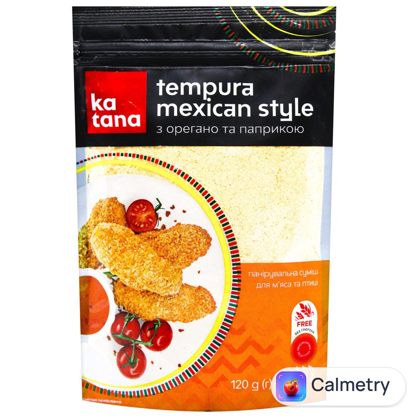 Суміш панірувальна Katana Tempura Mexican Style без глютену 120г — фото продукту