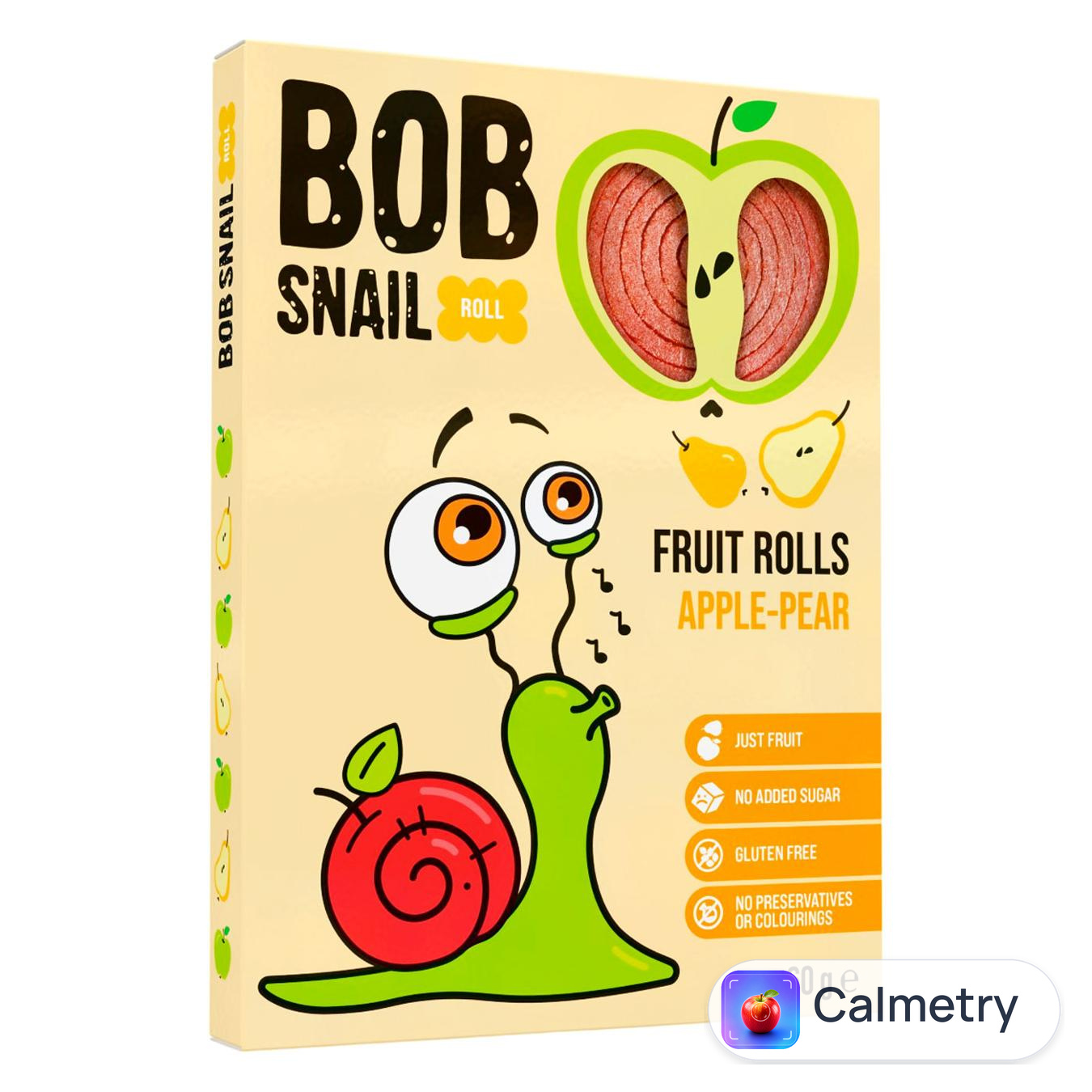 Цукерки Bob Snail Яблуко-груша натуральні 60г