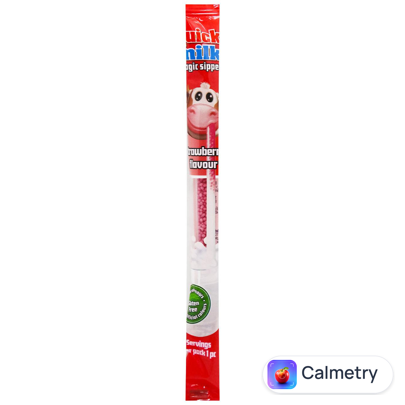 Трубочки Quick Milk для молока зі смаком полуниці 30г