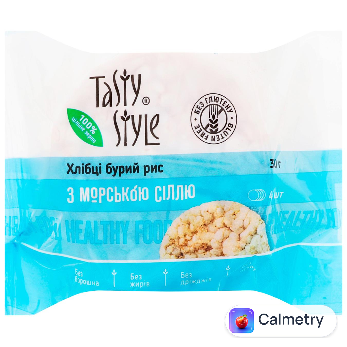 Хлібці Tasty Style з бурого рису з морською сіллю 4шт 30г