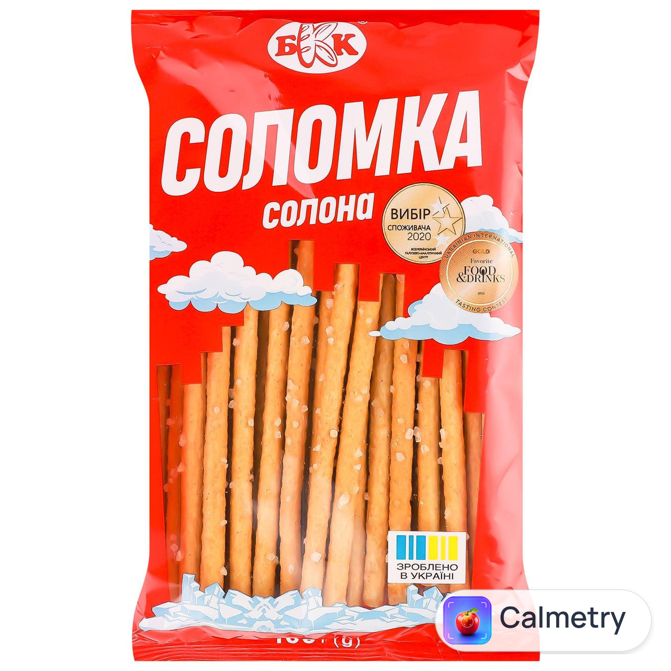 Соломка БКК солона 100г — фото продукту